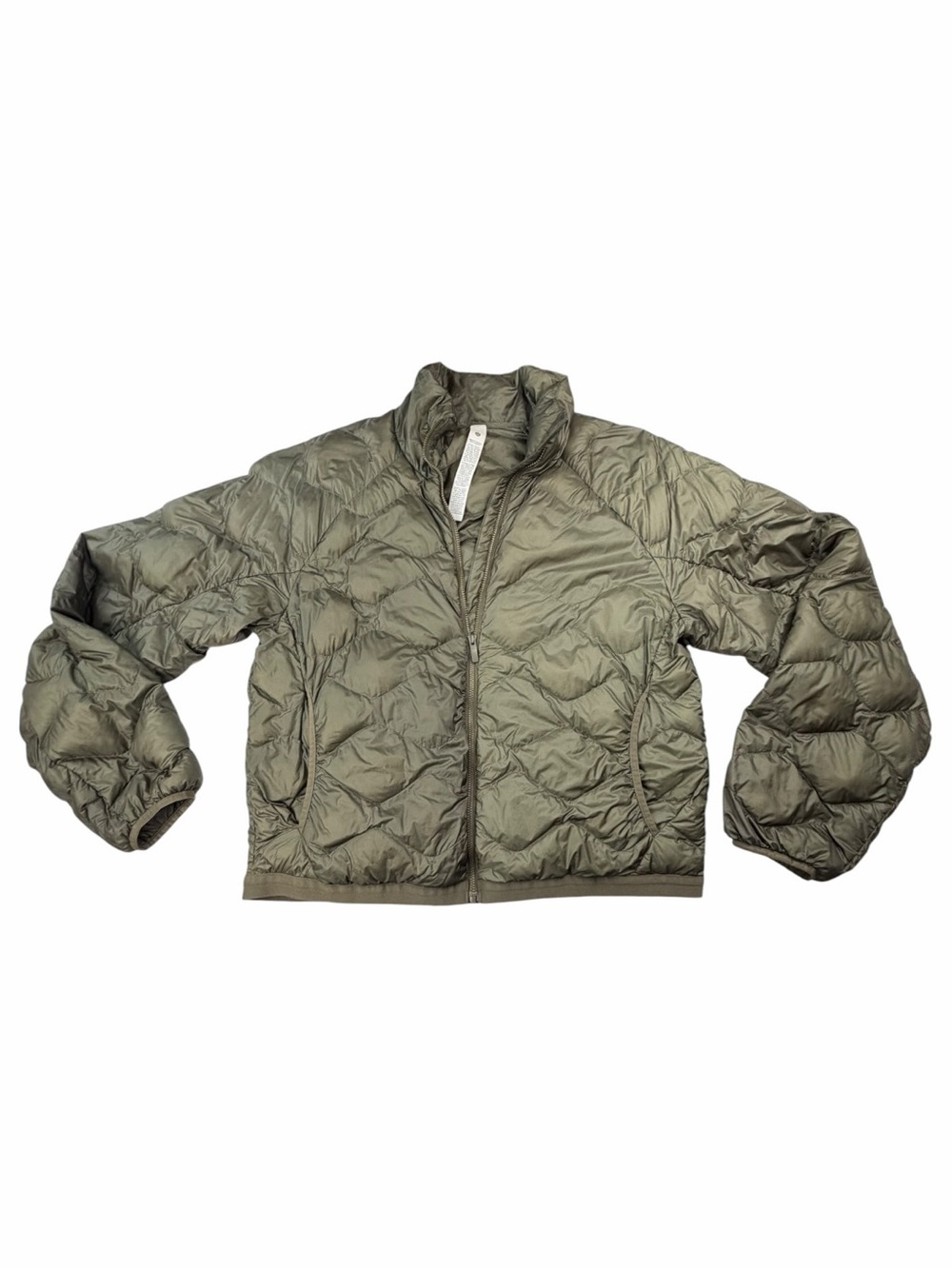 Lululemon Women’s Featherweight 900-Down-Fill Quilted Jacket In Olive Brown M - Picture 2 of 10